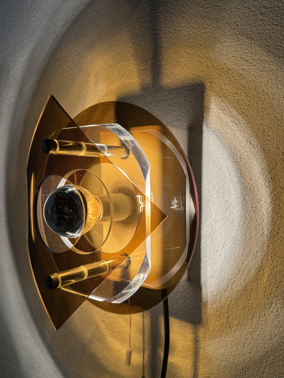 Image 1 of Herda Space Age Wall Lamp 1970s