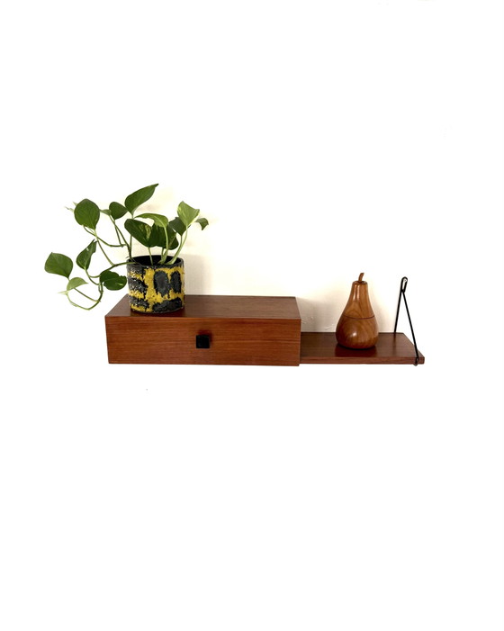 Pensile vintage in teak, Die & Flur anni '60 – Diele & Flur, Armadi a muro, Wood, Metal (photo 11 of 11)