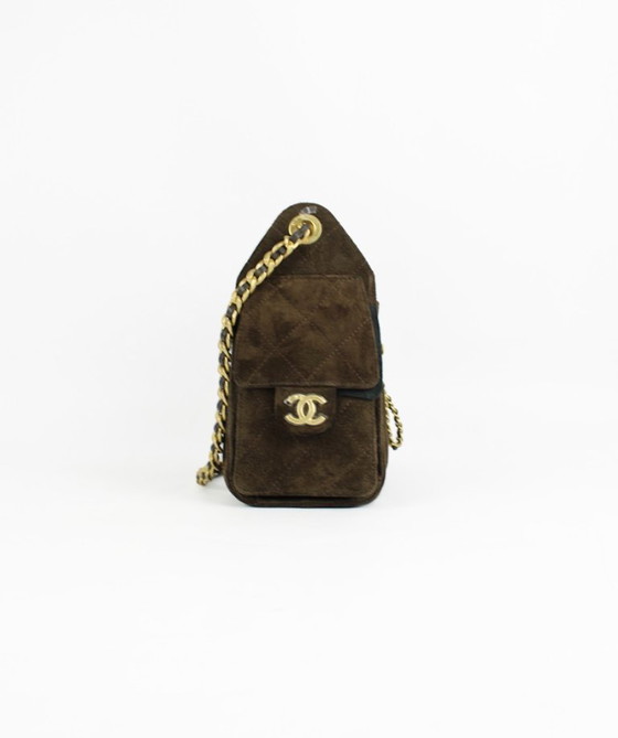 Image 1 of Chanel 25 Mini Bag Brown Suede