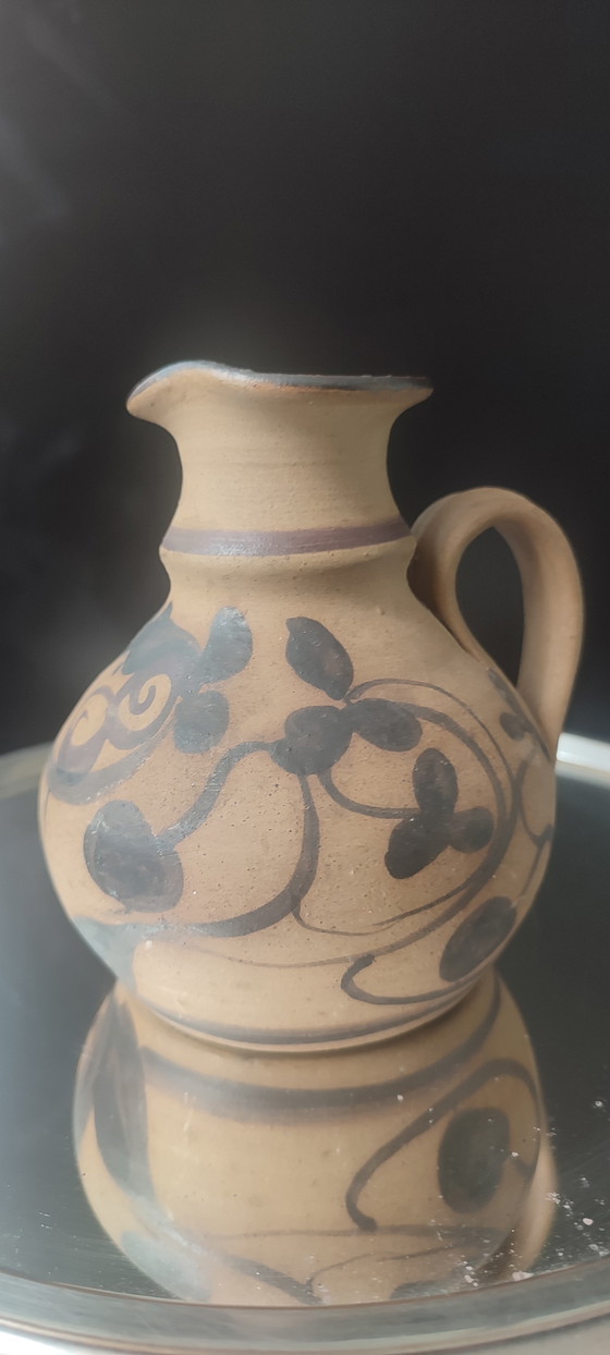 Image 1 of YAEL Ceramic Pitcher, Old Jaffa (Israel), Folk Art