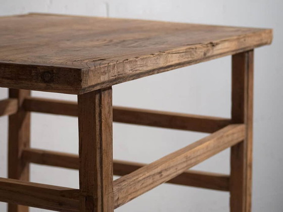 Antieke bijzettafel voor woonkamer (ca. 1920) #29, Consoles, Hout, Bruin, Rustic (foto 14 van 18)