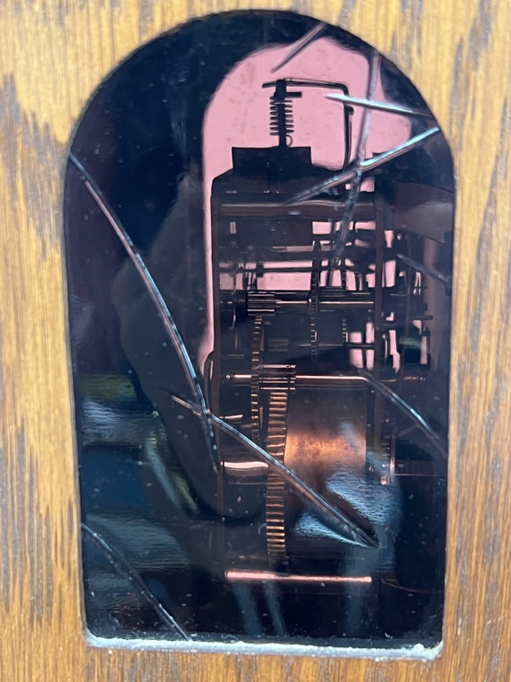 Antike Holzpendeluhr – Uhren, Glas, Metall (photo 5 of 6)