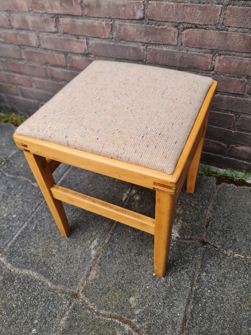 Unique handcrafted vintage Scandinavian style stool 1960s/70s Top Quality & Design