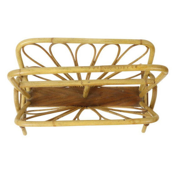 Image 1 of Portariviste in rattan stile boho anni Sessanta