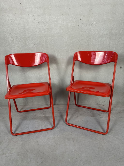 2x sedia pieghevole vintage