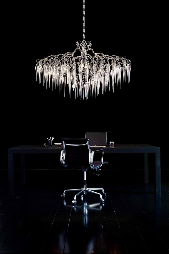 Image 1 of Lampadario ovale di marca Egmond Hollywood Glass Icicles