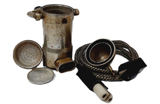 Image 1 of Vintage aluminium elektrisch koffiezetapparaat uit de jaren 70