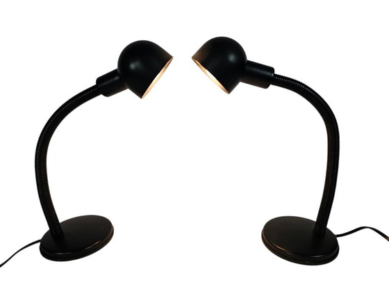 Image 1 of Elco Lite - 2 x tafellamp/bureaulamp - metaal - West-Germany - 3e kwart 20e eeuw