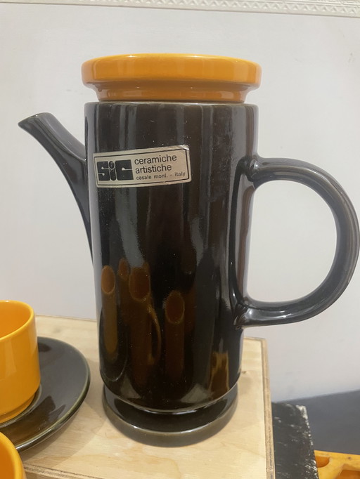 Set da caffè in ceramica di SIC ceramiche artistiche 
