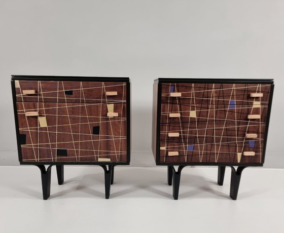 Image 1 of Comodini, anni '70, set di 2