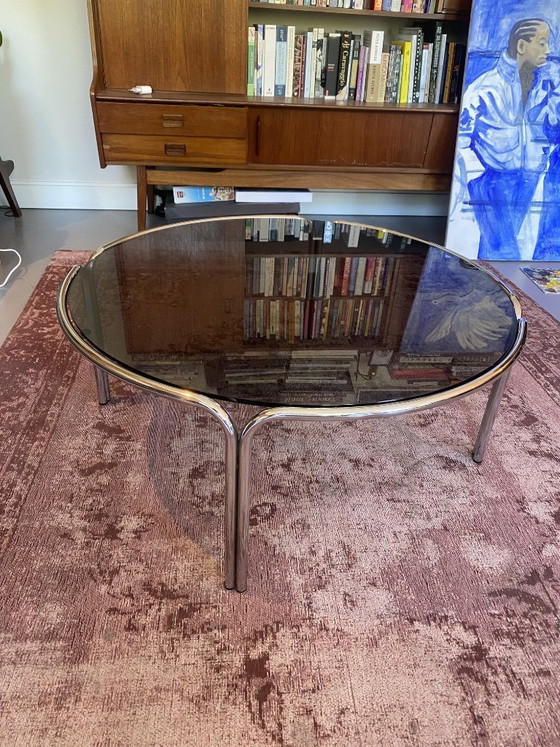 Image 1 of Italian Space Age Chrome Coffee Table