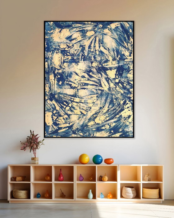 Jürgen Angeler - Hierba marina dorada azul – Pinturas y dibujos, Canvas (photo 10 of 14)
