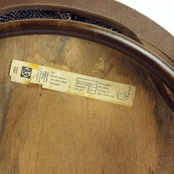Poltrona August Thonet No. 30 In Legno Curvato Per TON, Cecoslovacchia, Metà XX Secolo – Poltrone, Textile (photo 11 of 13)