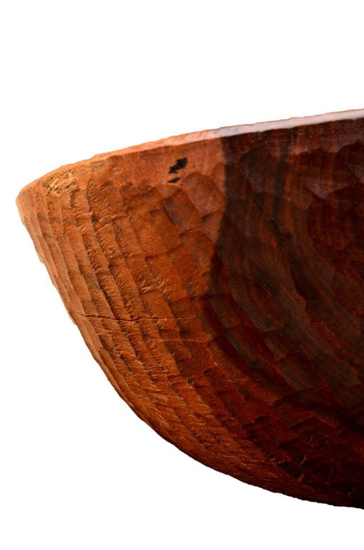 Ciotola in legno massello realizzata a mano, 30x14 cm, stile brutalista. – schalen, Wood (photo 2 of 5)