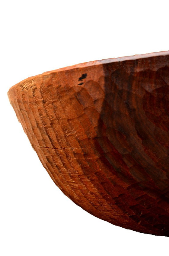 Ciotola in legno massello realizzata a mano, 30x14 cm, stile brutalista. – Ciotole, Wood (photo 2 of 5)