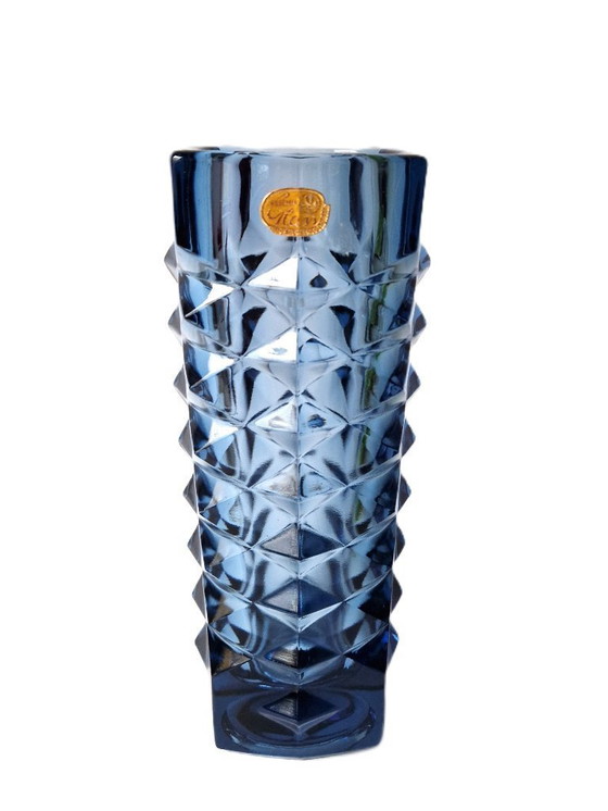 Image 1 of Sklo - "Hobnail" vaas van Jiří Zejmon - Rudolfova Hut