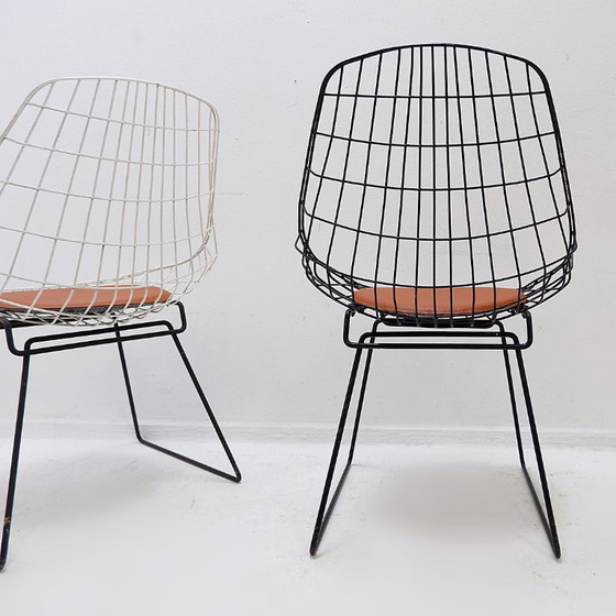 Image 1 of Set of 4 SM05 dining chairs by Cees Braakman & A. Dekker for Pastoe, 1950s