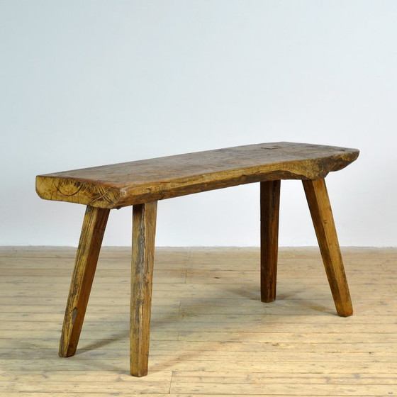 Eichen-Metzgertisch, circa 1920 – Konsolen, Holz (photo 4 of 11)