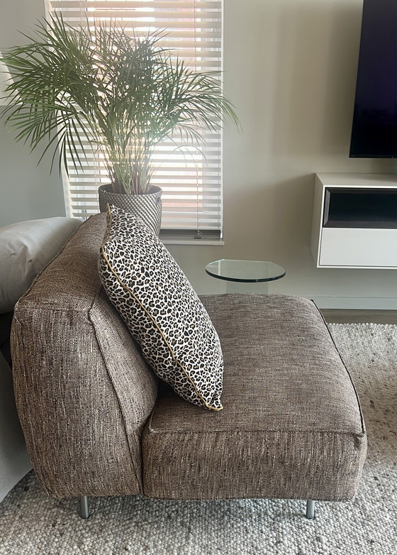 Image 1 of Robusta silla Jan des Bouvries Gelderland y elemento de sofá de 2 plazas