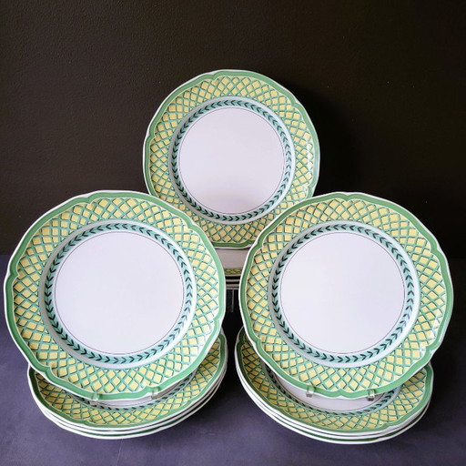 Villeroy & Boch French Garden 12 piatti piani 🍋☕️🍋