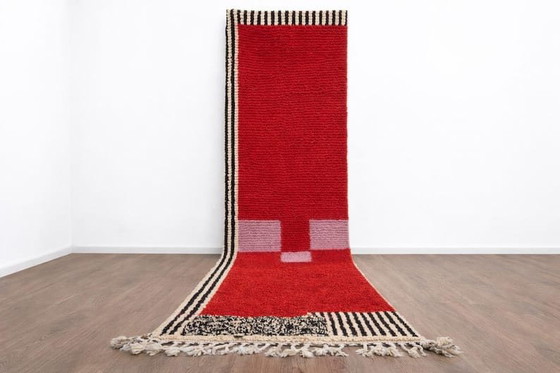 Handgemaakte traditionele rode halloper met patroon, 0,75/3 m – Alberto Bazzani, Vloerkleden en tapijten, Wool (photo 4 of 5)