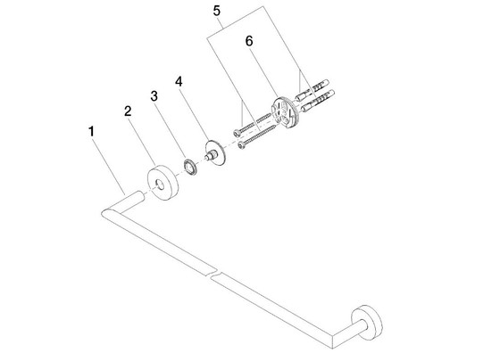Dornbracht Meta 02 Chrome Towel Rail NEW – Coat racks, Brass (photo 7 of 7)