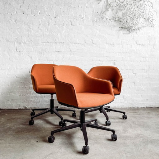 Vitra - Softshell Chair - Bürodrehstuhl - Stoff cognac - TOP Zustand!