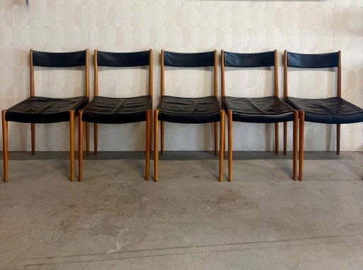 5x Lübke dining chairs