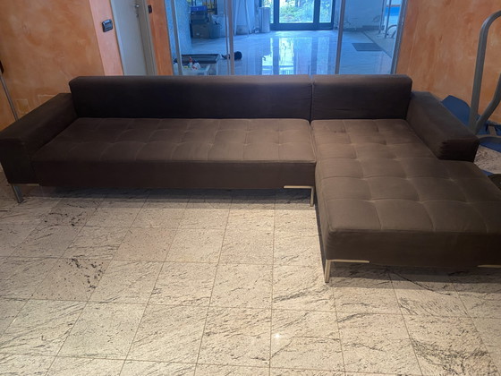 Image 1 of Alfa ZANOTTA Corner Sofa with Chaise Longue