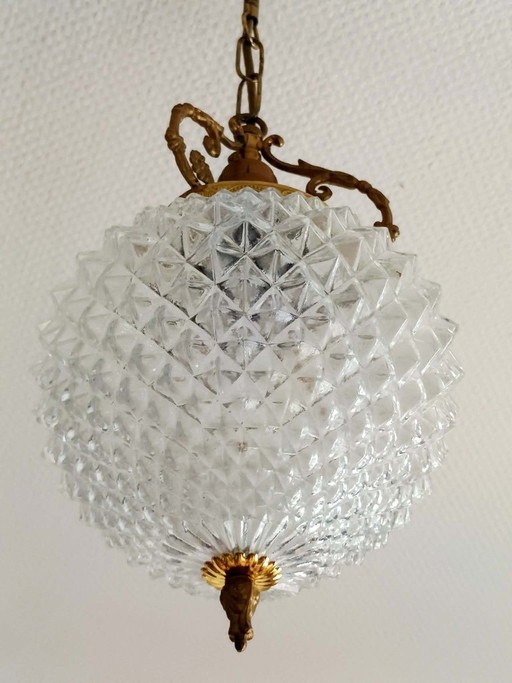 Ciondolo a forma di ananas in stile Hollywood Regency – hanglampen, Brass (photo 2 of 7)
