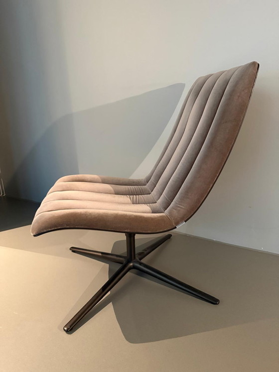 Image 1 of Walter Knoll Healey Lounge Chair – without armrests, taupe velour