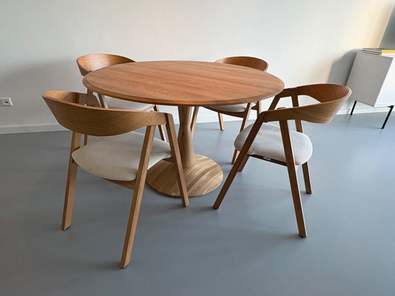 Tavolo e sedie Sav & Okse – Set da pranzo, Tessile, Legno (photo 2 of 5)