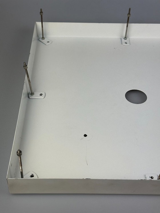 Image 1 of Lampadario da soffitto anni '60-'70 di Doria Leuchten Germania Vetro ghiaccio