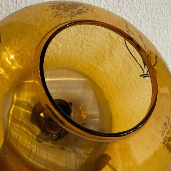 Portuguese Vintage Amber Glass Romantic Hanging Light, 1970s – Pendant lamps (photo 9 of 13)
