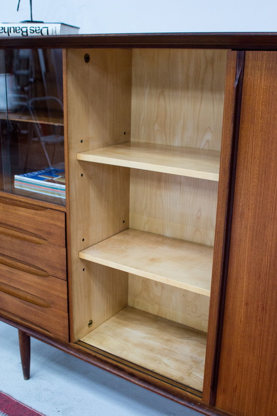 Image 1 of Vintage teak highboard sideboard Midcentury