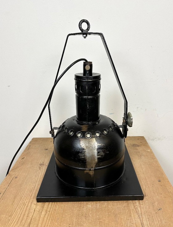 Image 1 of Vintage zwarte theaterspot, jaren 50