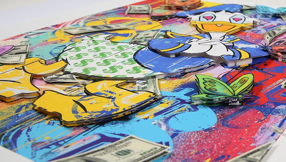 Image 1 of Allen, Ben - Donald Duck - 3D constructie, 2022 - Handgesigneerd E.A.