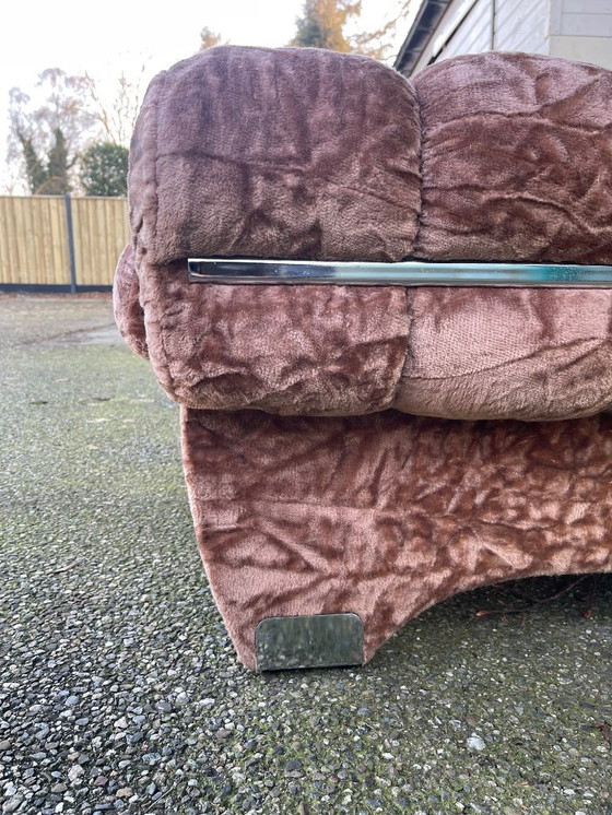 Image 1 of Sculpturaal ontworpen Italiaanse bank uit de jaren 70