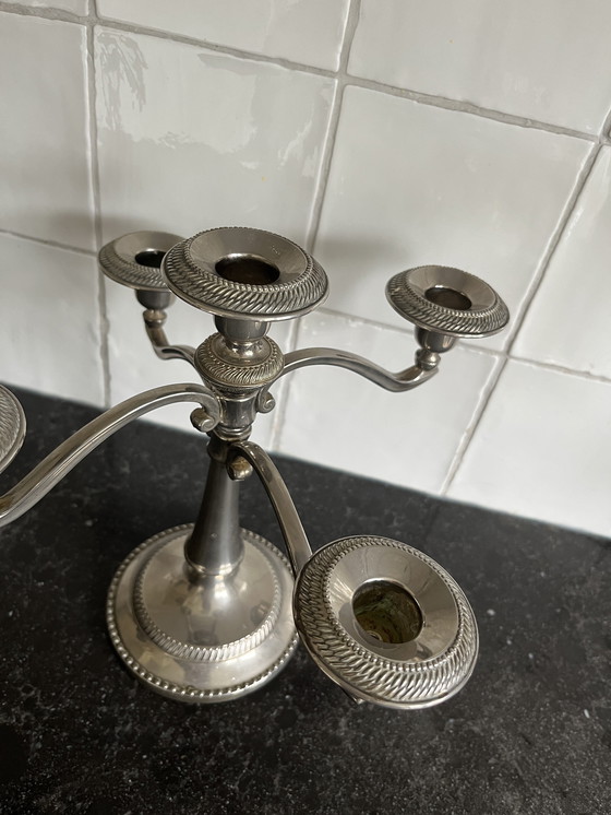 Image 1 of Vintage 5-armige kandelaar