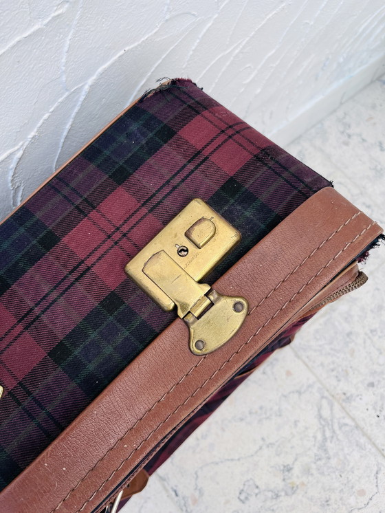 Image 1 of Coppia di valigie decorative scozzesi d'epoca