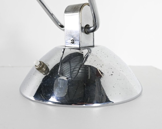 Image 1 of Lampe design Yves Jujeau et André Mounique pour Jumo. Métal chromé, France C.1930.