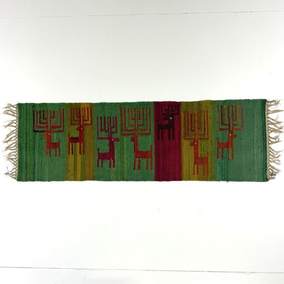 Wollen Kelim Wandkleed Polen 1970's – Wanddecoratie, Wool (photo 2 of 5)