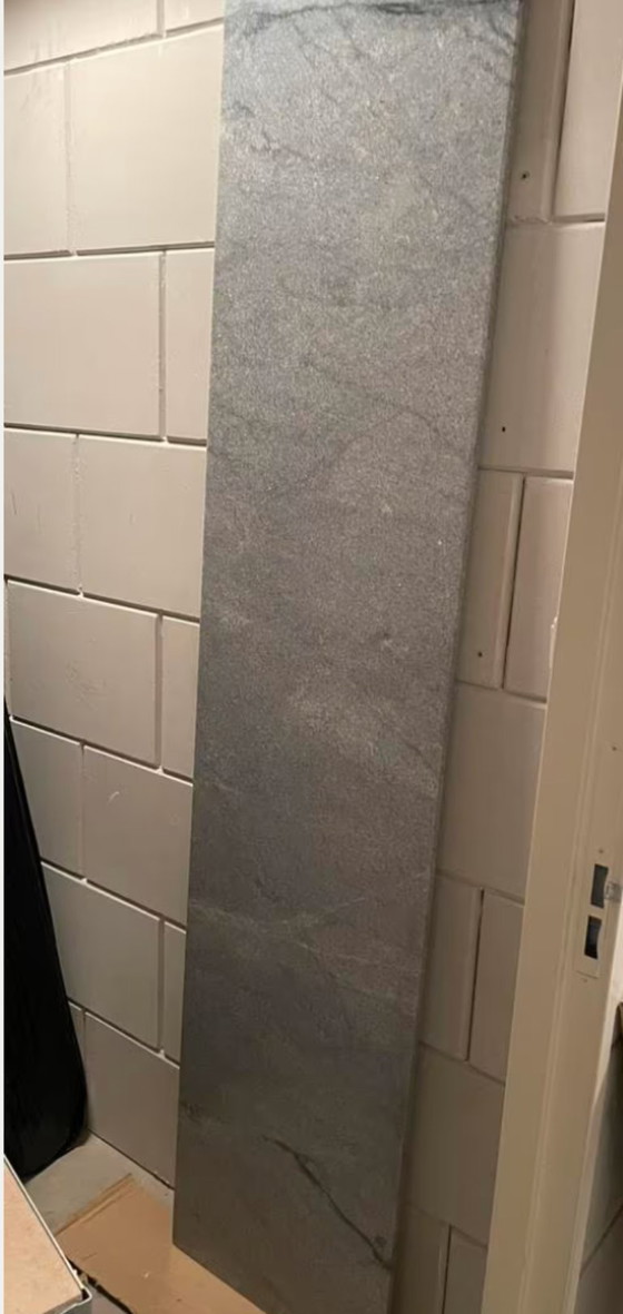 Image 1 of Plateau en marbre massif de luxe 218 x 47 cm