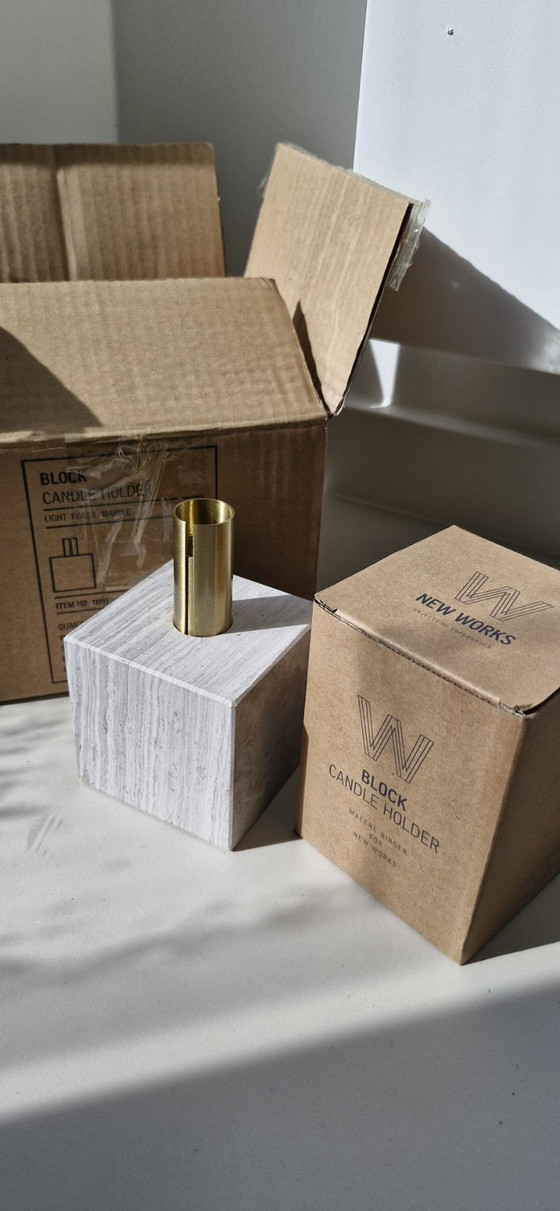 Image 1 of NIEUW - Design 'Block' Kaarsenhouder van New Works