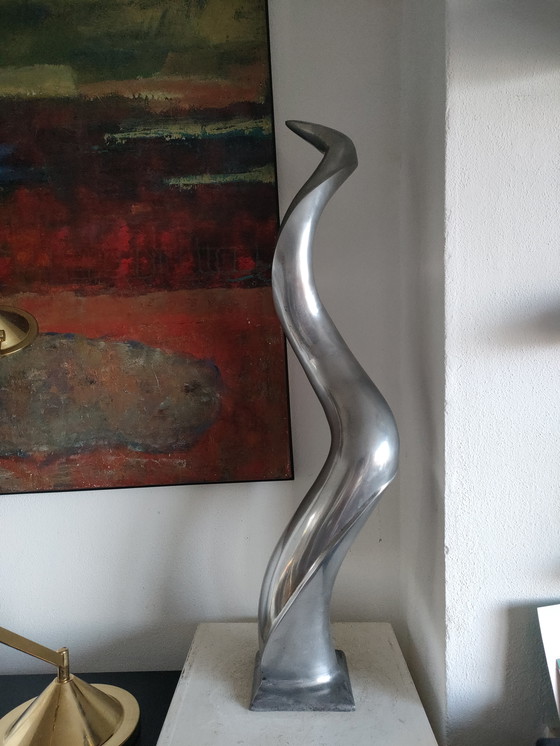 Image 1 of Sculpture en aluminium abstraite moderniste au design vintage