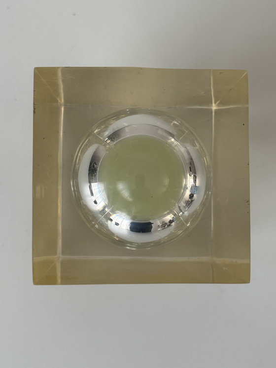Image 1 of Pierre Giraudon Pop Art Lucite Sculpture Fermacarte degli anni '70 Glow in the Dark