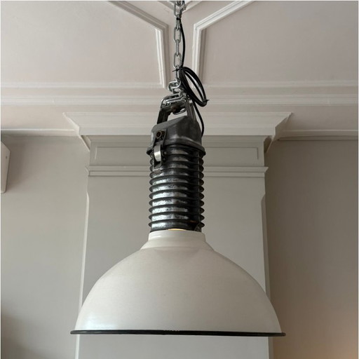 Philips enamel factory lamp XXL white