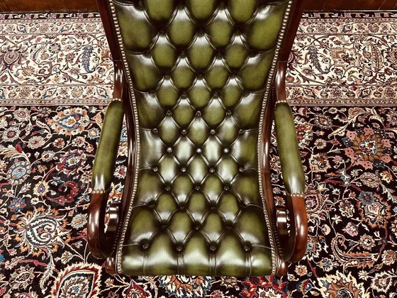 Springvale Chesterfield Armchair Victoria Stand Chair, Green (photo 8 of 11)