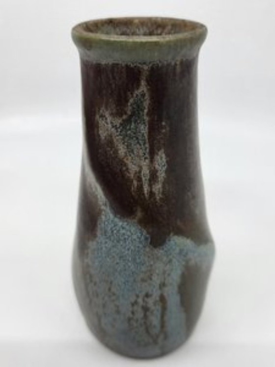 Image 1 of Denbac ceramic stoneware soliflore vase France Art Deco1920