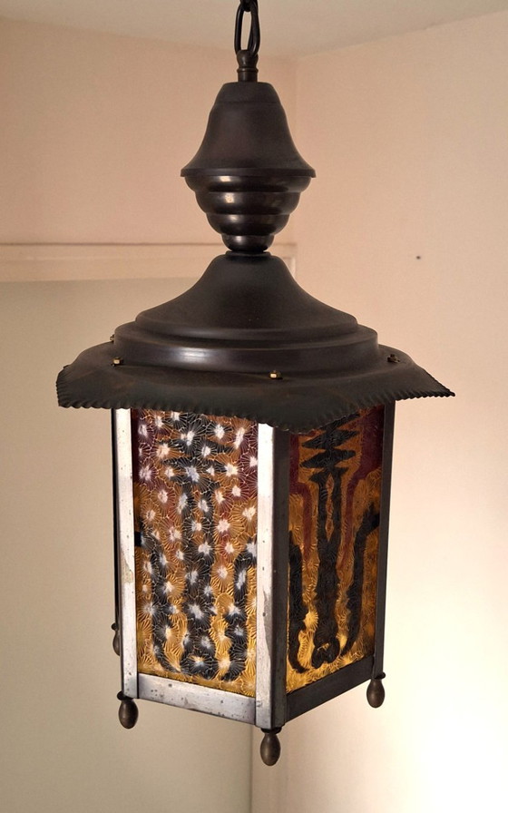 Image 1 of Lampada da sala/ Lampada da sala, originale della Scuola di Amsterdam.